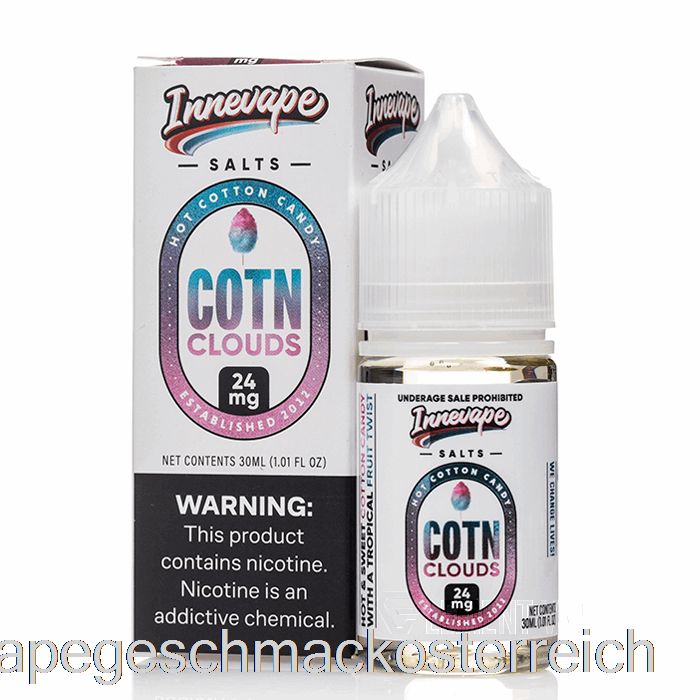 Cotn Clouds Salts – Innevape E-Liquids – 30 Ml, 24 Mg Vape-Geschmack